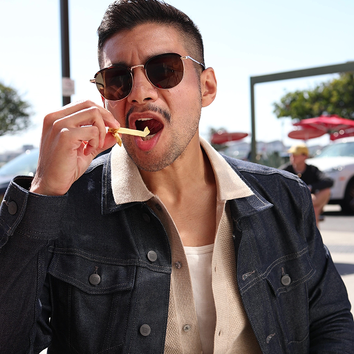 Man wearing Mack weldon silver denim jacket